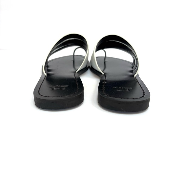 Marc Fisher LTD Rilee Strappy Flat Slide Leather Sandal White Size 6.5 NEW - Picture 5 of 10